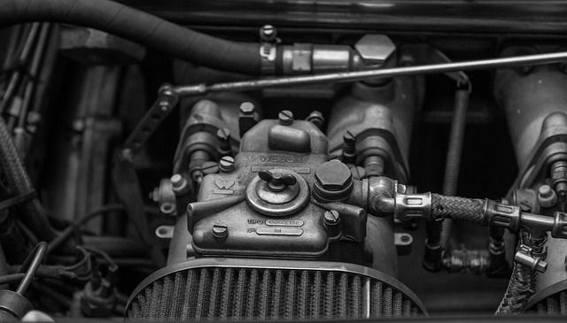 Nahaufnahme eines Automotors
