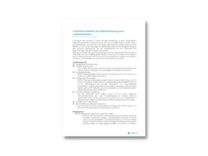 Checkliste zur Implementierung einer Ladeinfrastruktur