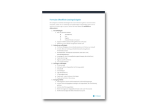 Checkliste zur Leasingrückgabe
