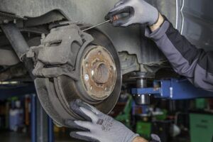 Bremsscheibe wird repariert