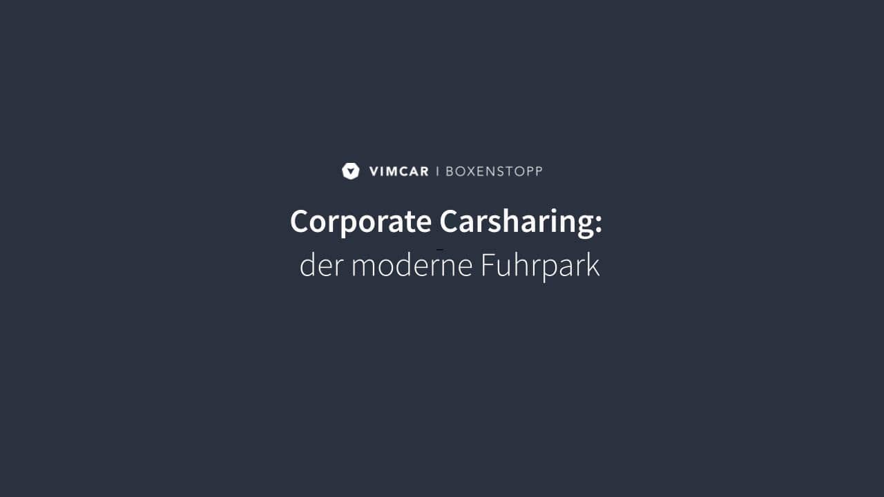 Kurs Corporate Carsharing