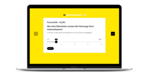 ROI Rechner auf Laptop geöffnet