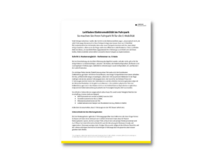 E-Mobilität Leitfaden