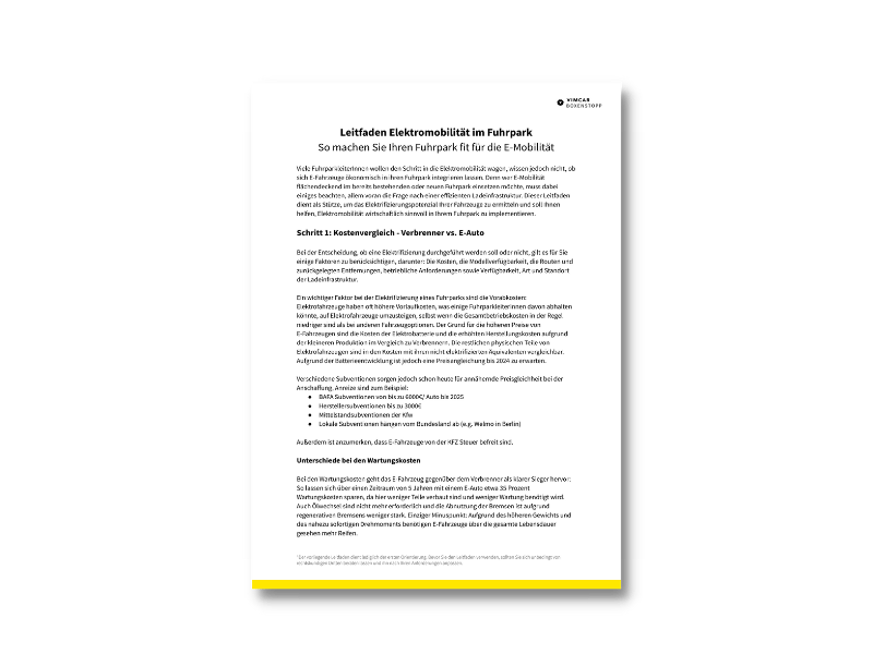 E-Mobilität Leitfaden