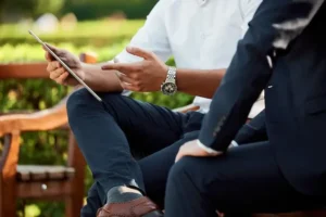 Betriebliche-Unterweisung am Tablet