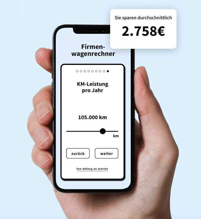 Firmenwagenrechner Screenshot