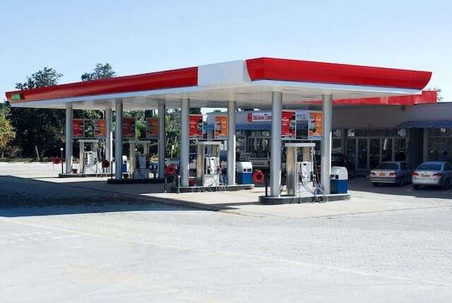 Tankstelle zur Nutzung einer Flottenkarte