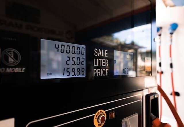 Die Anzeige einer Tankstelle zur Nutzung einer Tankkarte