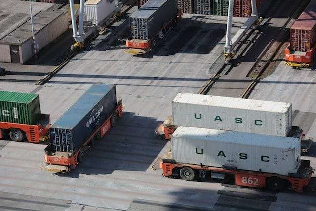 LKW mit Transport Management System